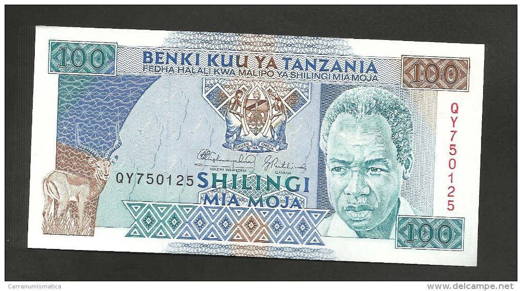 [NC] TANZANIA - 100 SHILINGI (1993) - Tanzanie