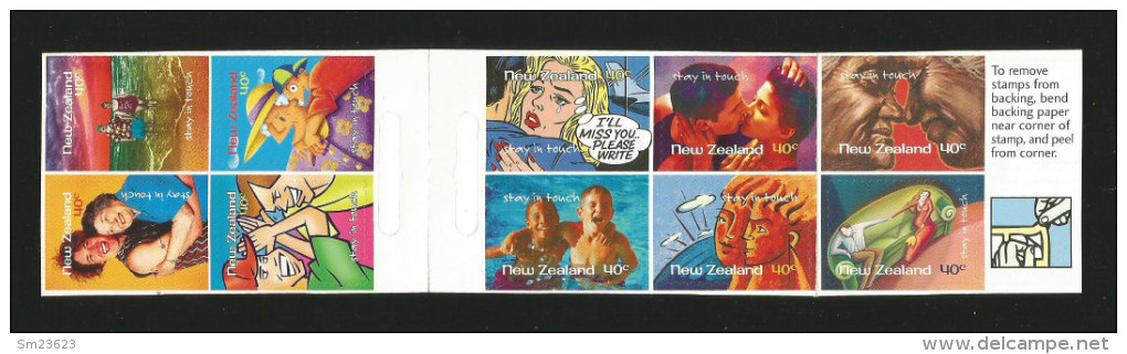 New Zealand 1998 Mi.Nr. 1667 / 1676 , Stay In Touch - Carnet / Booklet See 2 Scans - (**) - Booklets