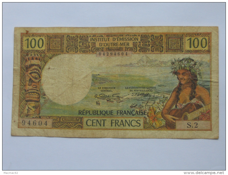 100 Francs Nouvelle Calédonie  NOUMEA - Institut D´émission D´outre Mer. REPUBLIQUE FRANCAISE **** EN ACHAT IMMEDIAT *** - Nouvelle-Calédonie 1873-1985