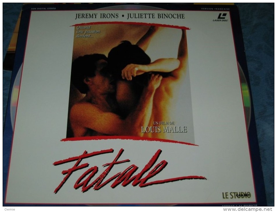 LASERDISC  CDV   °°°  Fatale Avec Jeremy Irons Et Juliette Binoche +++++ - Otros