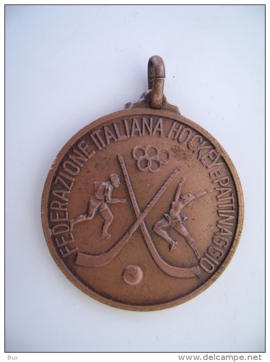 FEDERAZIONE ITALIANA  HOCKEY  E PATTINAGGIO  PATINAGE SKATING MEDAGLIA SPORT ITALIA  MEDAL  ITALY - Eiskunstlauf