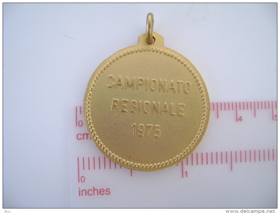 CAMPIONATO  REGIONALE 1975    FEDERAZIONE ITALIANA  HOCKEY  E PATTINAGGIO  PATINAGE SKATING MEDAGLIA SPORT ITALIA  MEDAL - Eiskunstlauf