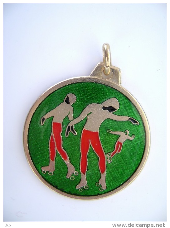 CIRCOLO RICREATIVO ENEL  BARI   1978  PATTINAGGIO PATINAGE SKATING MEDAGLIA SPORT ITALIA MEDAL - Skating (Figure)