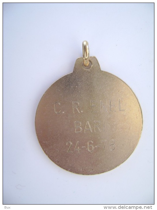 CIRCOLO RICREATIVO ENEL  BARI   1978  PATTINAGGIO PATINAGE SKATING MEDAGLIA SPORT ITALIA MEDAL - Skating (Figure)