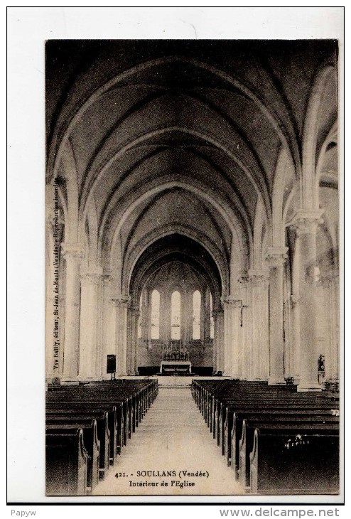 VENDEE - SOULLANS - Intérieur De L'Eglise - Soullans