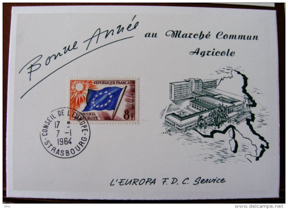 Conseil De L'Europe Concil Of Europe Marché Commun Agricole 7.1.1964 - EU-Organe