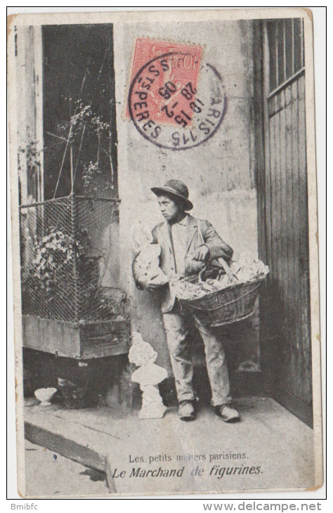 Les Petits Métiers Parisiens - Le Marchand De Figurines - Marchands