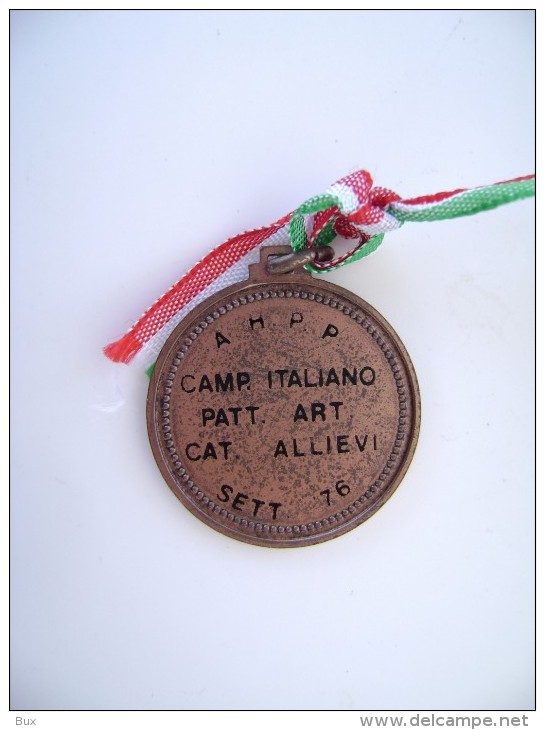 1976  CAMPIONATO ITALIANO  CAT. ALLIEVI   AHPP  PATTINAGGIO  PATINAGE  MEDAGLIA - Pattinaggio Artistico