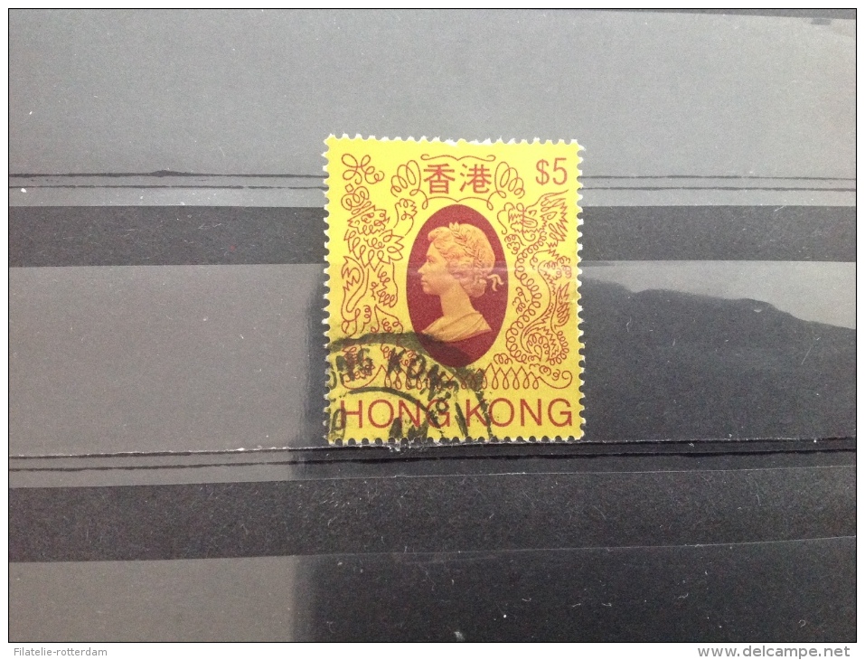 Hong Kong - Koningin Elizabeth II ($5) 1985 High Value €11,- - Gebruikt