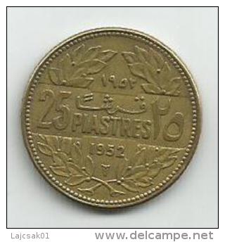 Lebanon Liban 25 Piastres 1952. - Lebanon