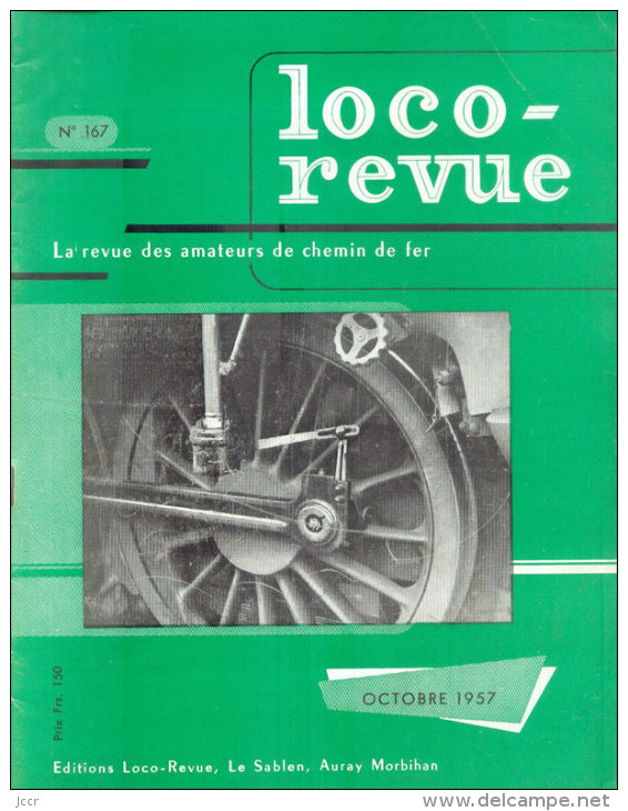 Loco-revue/La Revue Des Amateurs De Chemin De Fer/Octobre 1957 - N° 167 - Modélisme