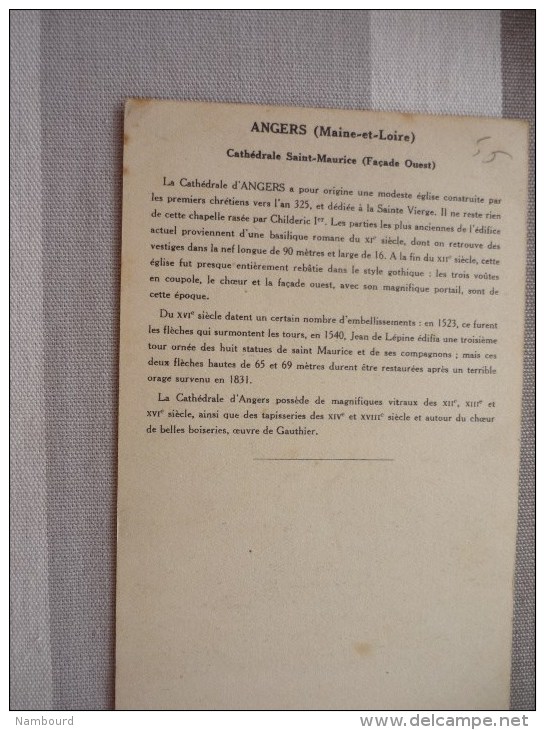 Collection De La Kolarsine Et De La Solution Patauberge : Angers Cathédrale Saint-Maurice - Autres & Non Classés