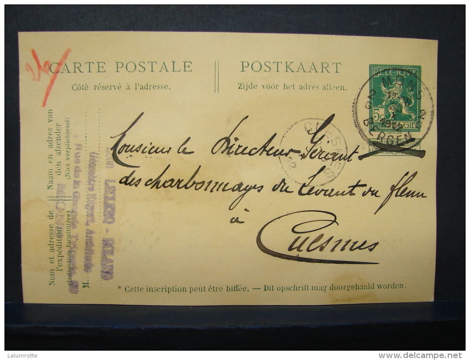 EP. 30. 5  Centimes. 1912. Mr Le - Cartes Postales 1909-1934