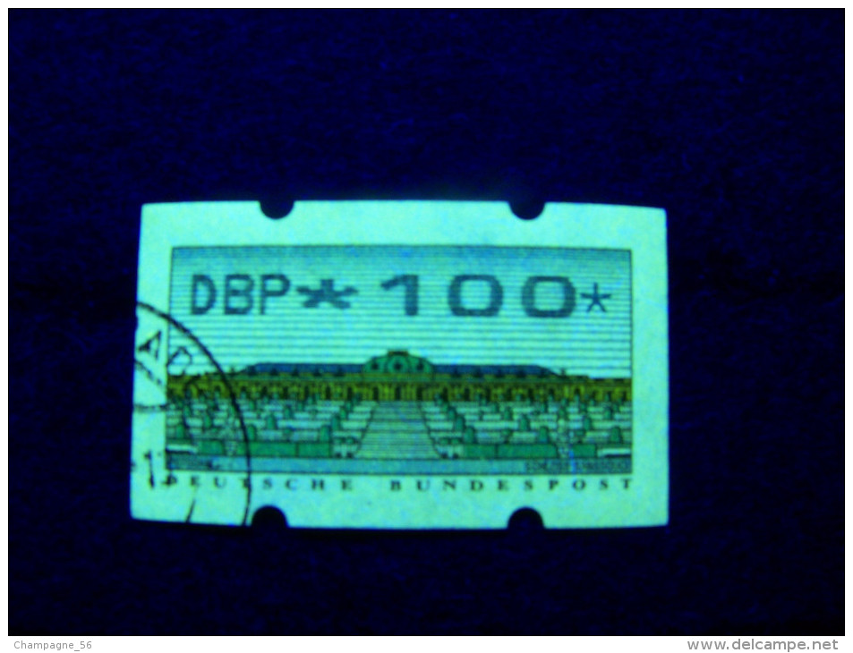 1999  N° 2 DBP * 1 0 0 *  DOS N°  825 VERTICALE PHOSPHORESCENT   OBLITÉRÉ - Roller Precancels