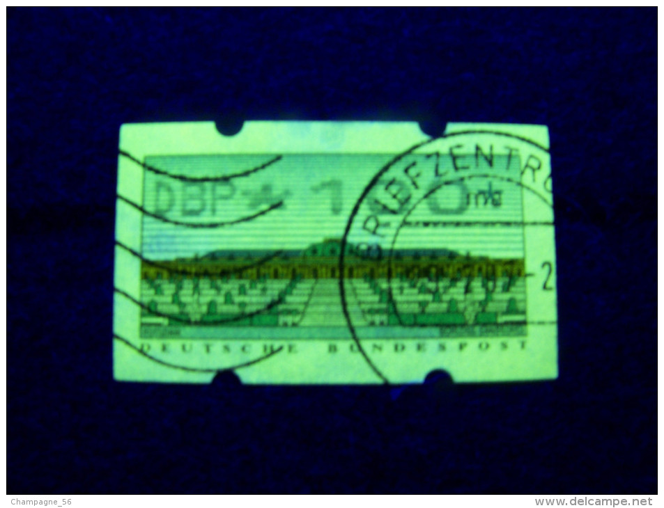 1996   N° 2  DBP * 1 0 0 *  DOS   N°  0245 DISTRIBUTEURS  ROULETTES   PHOSPHORESCENT   OBLITÉRÉE - Roller Precancels