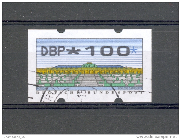 1996   N° 2 DBP * 1 0 0 * DOS N°  1755 PHOSPHORESCENT   OBLITÉRÉ - Rollenmarken