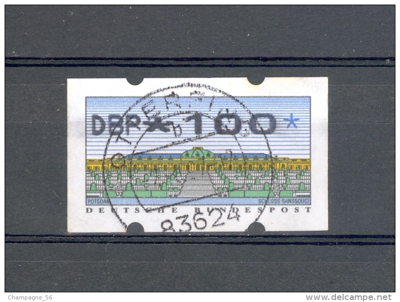 1996 N° 2 DBP * 1 0 0 * DOS N° 0410  OBLITÉRÉ  83624 OTTERFING - Rollo De Sellos