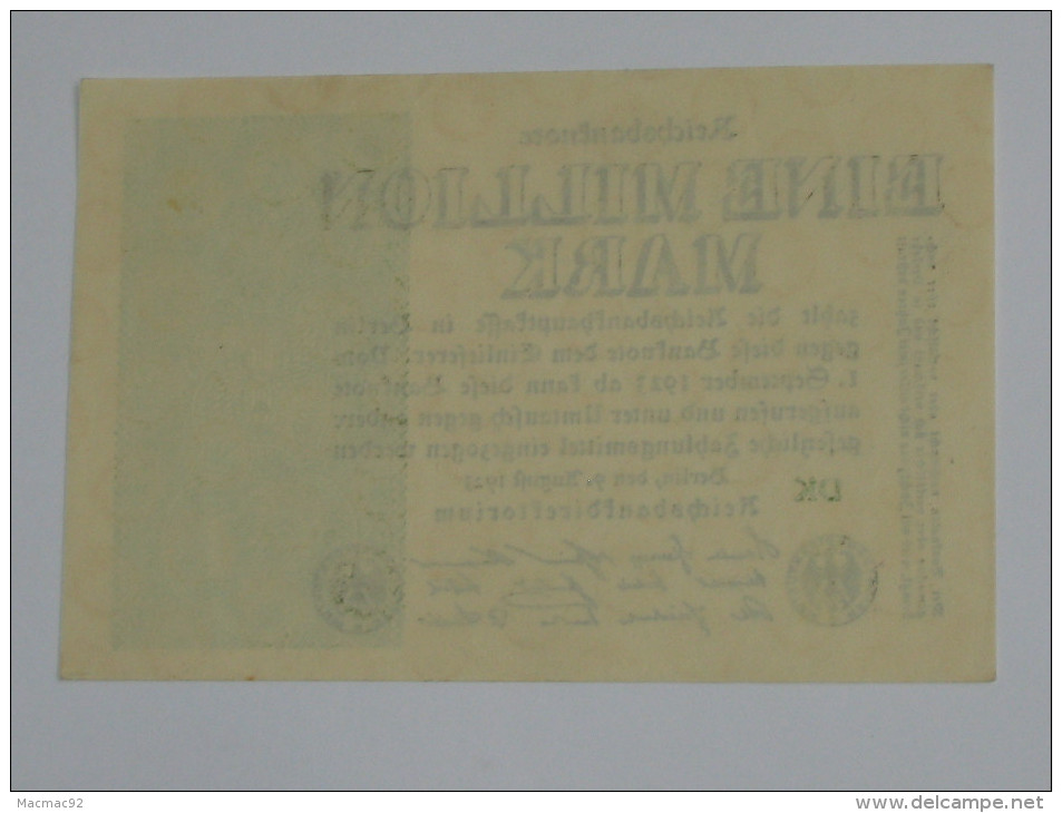 1 000 000 Ein Million Mark  Berlin 1923  - Germany  - Allemagne *** EN ACHAT IMMEDIAT *** - 1 Miljoen Mark