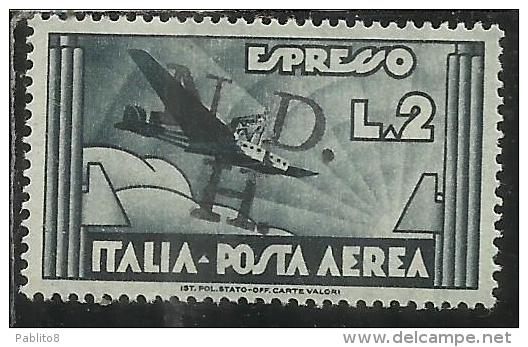 ITALY ITALIA OCCUPAZIONE CROATA SEBENICO 1944 ESPRESSO AERE SOPRASTAMPATO A MANO LOCAL OVERPRINTED 25 C. MNH - Kroatische Bes.: Sebenico & Spalato