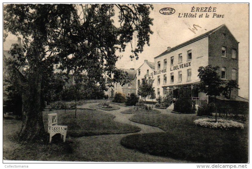 LUXEMBOURG    6 CP Erezée  Hôtel Belle vue Hôtel La Clairière Pont à Fanzel Monument