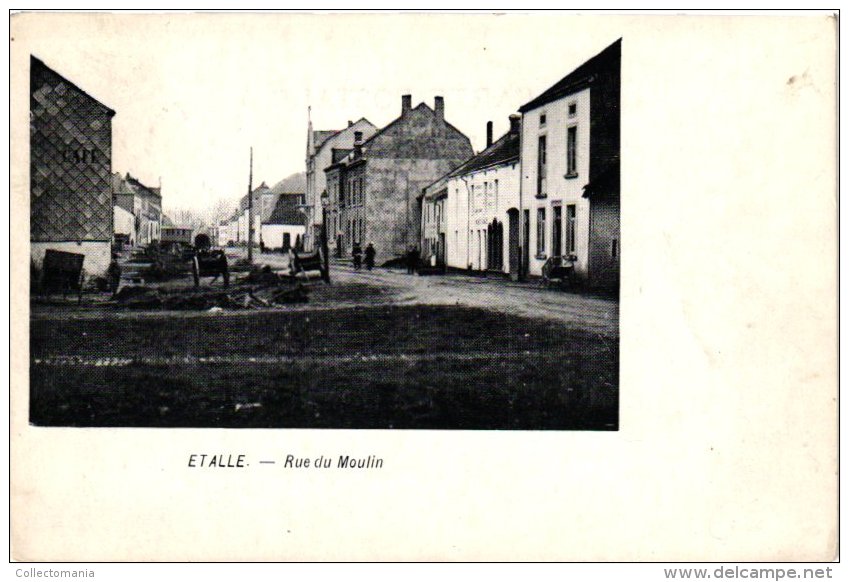 LUXEMBOURG    4 CP  Etalle  Rue Du Moulin  Vallée De Buzinal  Semois  1903  Grand Pont - Etalle