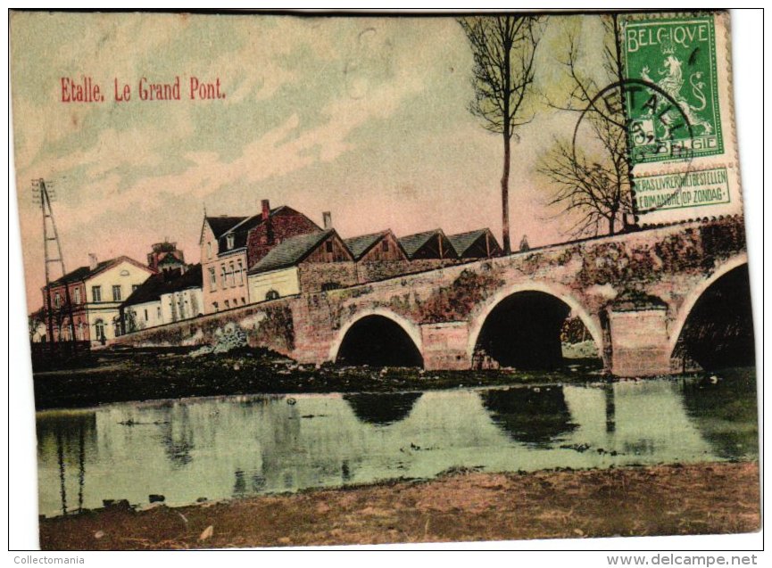 LUXEMBOURG    4 CP  Etalle  Rue Du Moulin  Vallée De Buzinal  Semois  1903  Grand Pont - Etalle