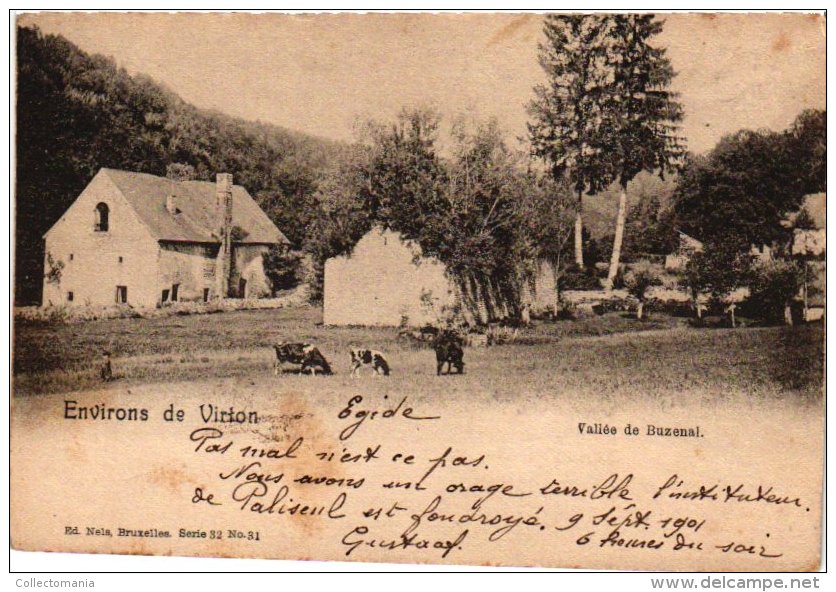 LUXEMBOURG    4 CP  Etalle  Rue Du Moulin  Vallée De Buzinal  Semois  1903  Grand Pont - Etalle