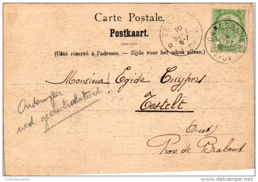 LUXEMBOURG    4 CP  Etalle  Rue du Moulin  Vallée de Buzinal  Semois  1903  Grand Pont