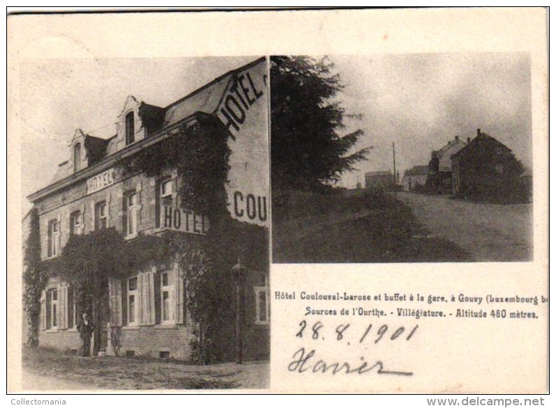 LUXEMBOURG  1 CP Gouvy Hôtel Couleval Larose    1901 Sources De L'Ourthe - Gouvy