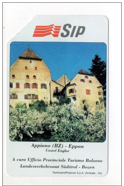 Scheda Telefonica SIP - Serie Turistica - Appiano (BZ) - Öff. Gedenkausgaben