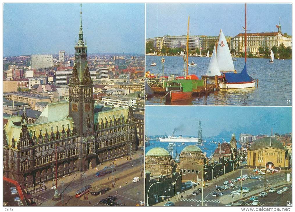 CPM - HAMBURG - Rathaus, Alster, Hafen - Andere & Zonder Classificatie