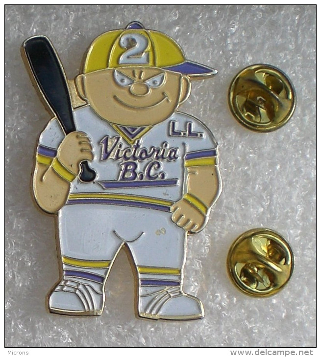 VICTORIA B.C. BASEBALL PIN'S DOUBLE ATTACHES GROS PIN'S        RRR   102 - Baseball