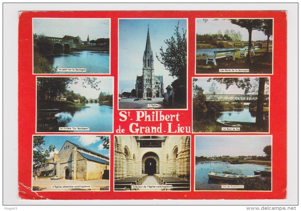 SAINT PHILBERT DE GRAND LIEU EN 1972 - MULTIVUES - LEGER PLI ANGLE BAS A GAUCHE - Saint-Philbert-de-Grand-Lieu