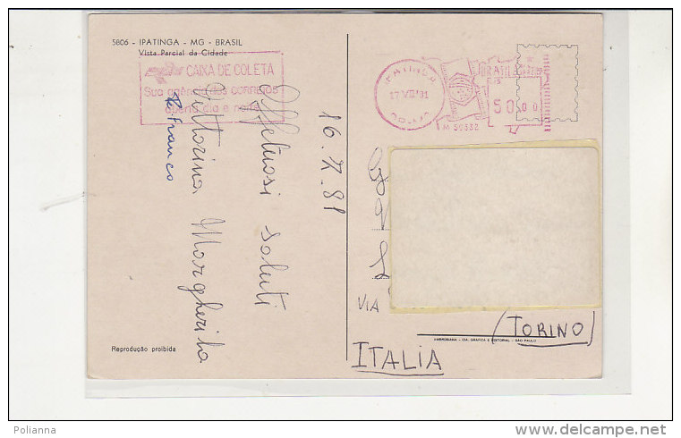 PO6776C# BRASILE - IPATINGA - MG  VG 1981 - Autres