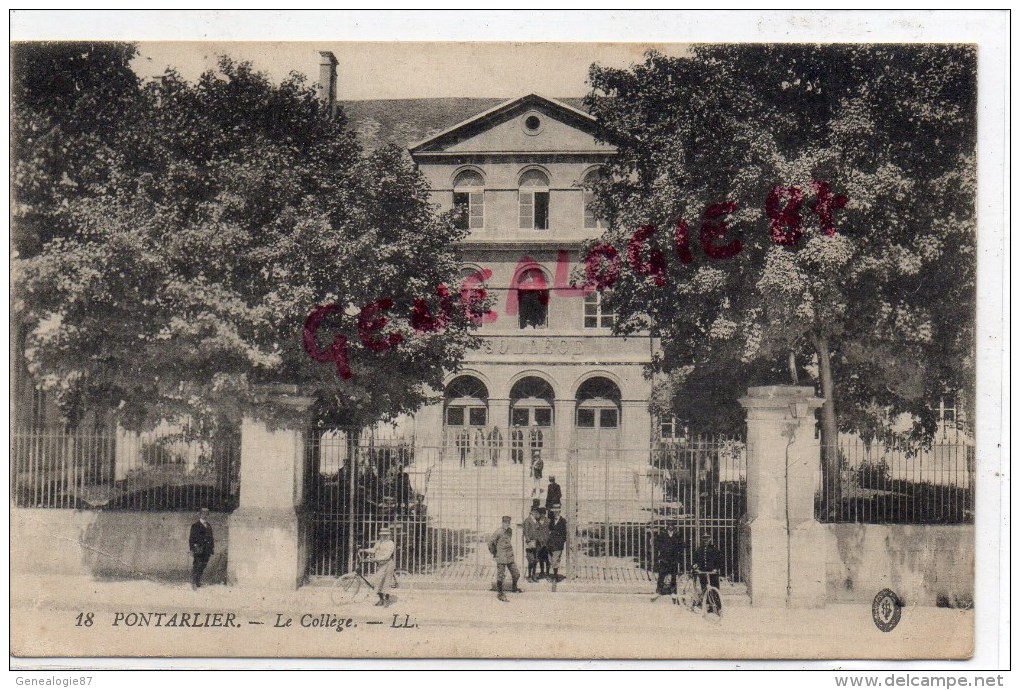 25 - PONTARLIER - LE COLLEGE - Pontarlier