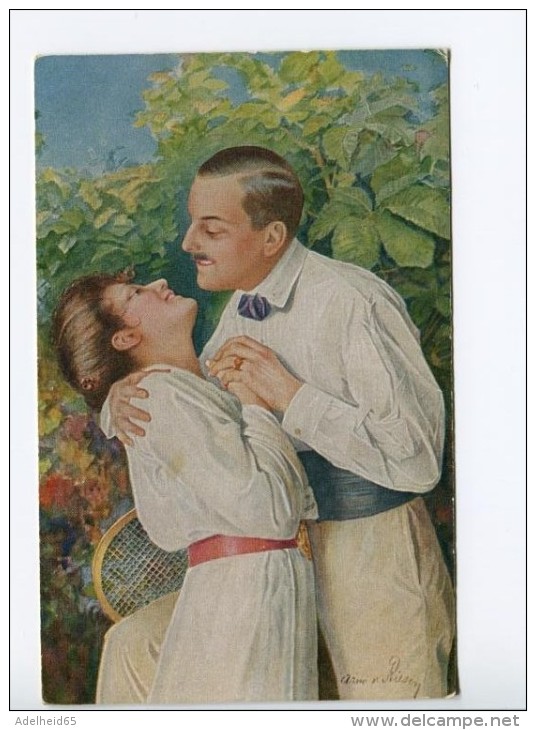 NQ/ Arno Von Riesen, Couple, Tennis Publ. Arthur Schürer - Riesen, Arno Von