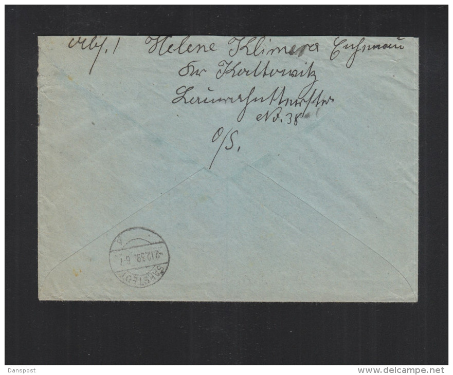 Oberschlesien Polen Poland Expres Brief Eichenau Kreis Kattowitz 1939 - Briefe U. Dokumente