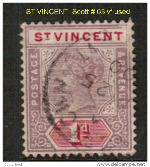 ST.VINCENT    Scott  # 63 VF USED - St.Vincent (...-1979)