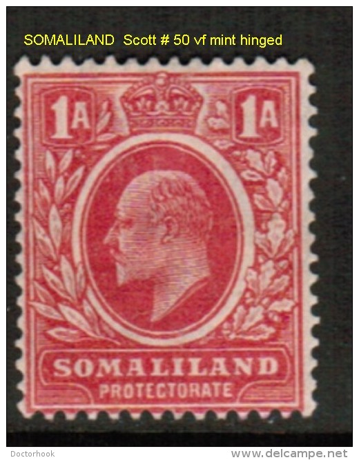 SOMALILAND PROTECTORATE    Scott  # 50* VF MINT HINGED - Somaliland (Protectorate ...-1959)