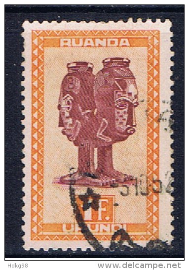 Ruanda Urundi+ 1948 Mi 117 Maske - Oblitérés