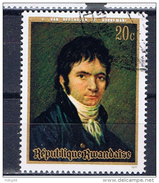 RWA+ Ruanda 1971 Mi 449 Ludwig Van Beethoven - Usati