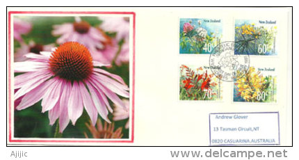 Fleurs Sauvages De Nouvelle-Zélande.  Lettre FDC Adressée En Australie. Yv.nr. 1019/22 - FDC