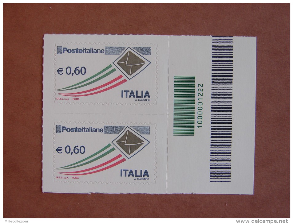 []1126)  Italia 2009  Prioritario 0.60 - Codice A Barre - Codici A Barre