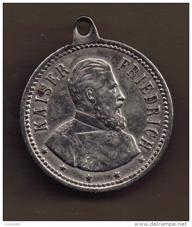 MEDAILLE KAISER FRIEDRICH KAISER WILHELM - Monarchia/ Nobiltà