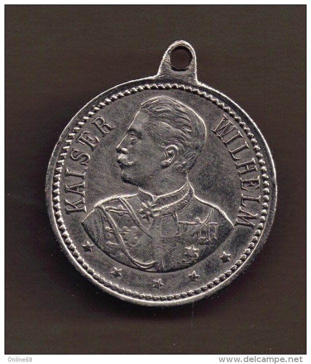 MEDAILLE KAISER FRIEDRICH KAISER WILHELM - Monarquía/ Nobleza