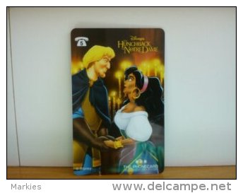 Disney Intouch Disney The Huchback Of Notre Dame 5  Units  (Mint,Neuve) Rare - [2] Prepaid & Refill Cards