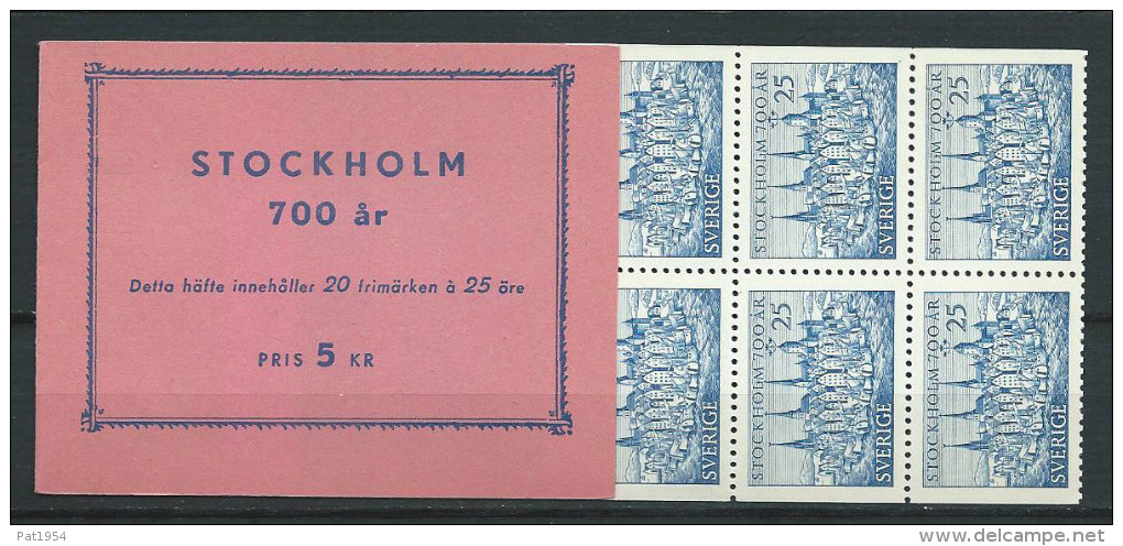 Suède 1953 Carnet C376 Neuf. 7ème Centenaire De Stockholm - 1904-50