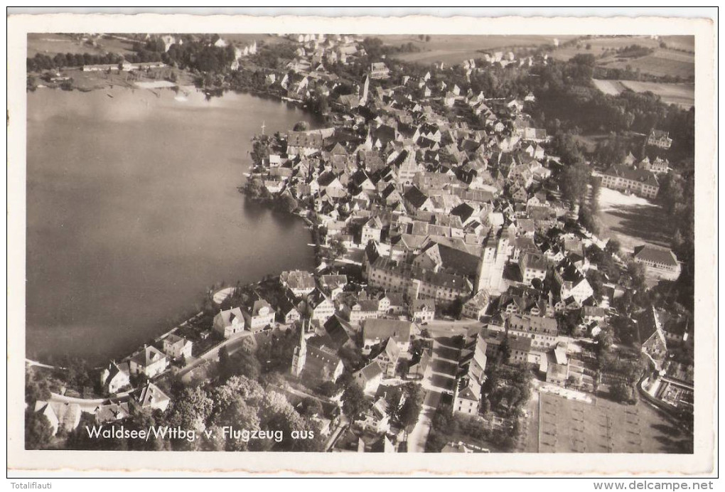 Bad Waldsee Württemberg Kr Ravensburg Luftbild Aufnahme 23.1.1941 Gelaufen - Bad Waldsee