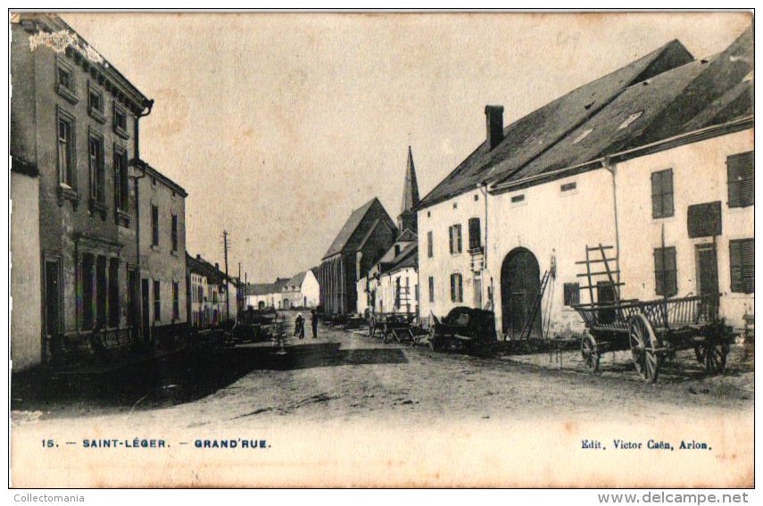 Luxembourg 1 CP Saint Léger   Grand Rue 1907 - Saint-Léger