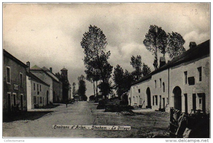 4 Vieux Cartes Postales Luxemburg  Stockem Stackem Wincrange AS Clervaux   Eglise  1906 CARPENTIER Fries EPPICIER - Other & Unclassified